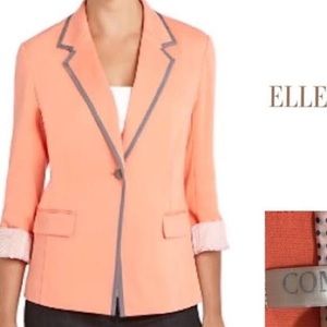 Ellen Tracy coral blazer jacket size XL